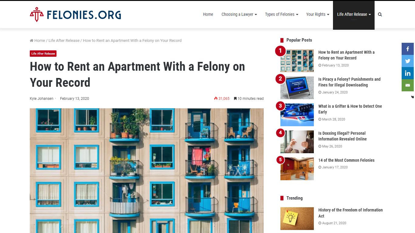How to Rent an Apartment With a Felony on Your Record